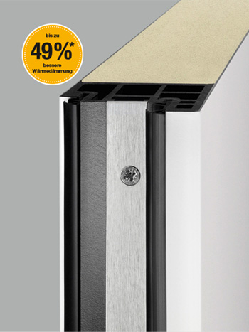 Bis zu 49 % bessere Wärmedämmung